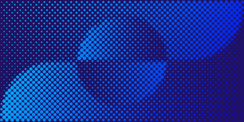 Background vector design with halftone effect. Abstract gradient round dots.