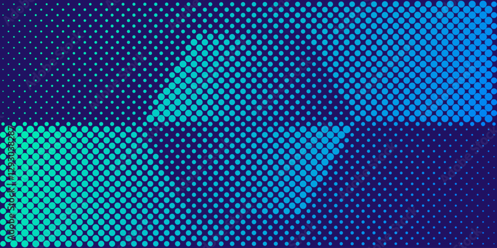 Poster background vector design with halftone effect. abstract gradient round dots.