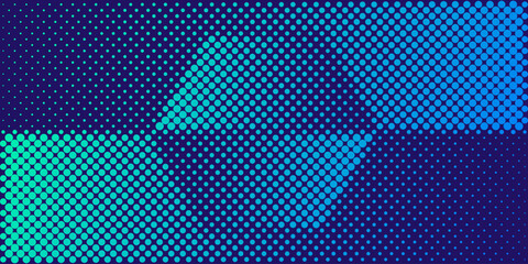 Background vector design with halftone effect. Abstract gradient round dots.