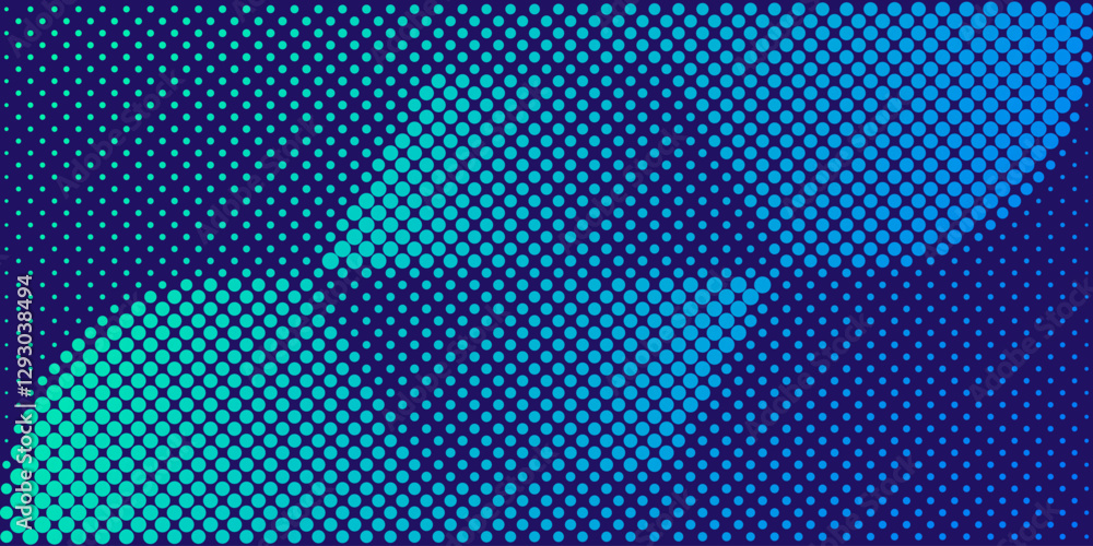 Poster background vector design with halftone effect. abstract gradient round dots.