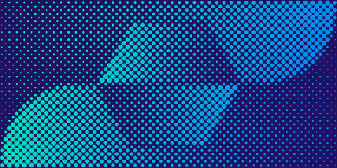 Background vector design with halftone effect. Abstract gradient round dots.