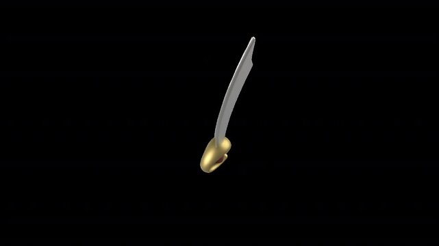 Pirate sword sprite element loop with alpha. This sprite with an alpha channel is loopable.