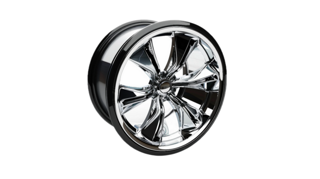 Transformed Alloy Wheel on transparent background PNG.