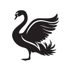 Obraz premium swan vector design isolated on white background. EPS 10