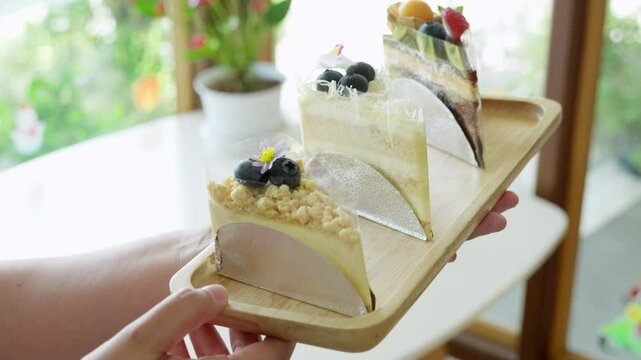 A vibrant setting highlights stunning layered desserts combining creativity and flavor in visual delight.