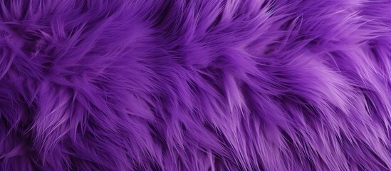 Obraz premium Vibrant purple fur texture background with soft, elongated strands creating a rich, luxurious fabric appearance in a top view perspective.