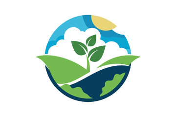 Simple logo design for a non-profit organization promoting environmental sustainability, Design a simple logo for a non-profit promoting environmental conservation and sustainability