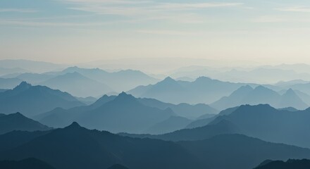 Fototapeta premium mountains in the fog