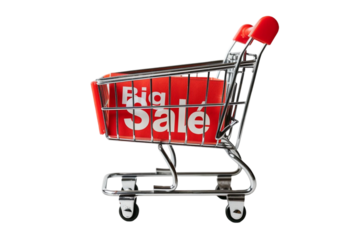 Big Sale Text Isolated on Transparent Background