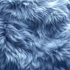 Blue fur texture background closeup