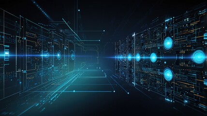 Obraz premium Creative inovative technology background