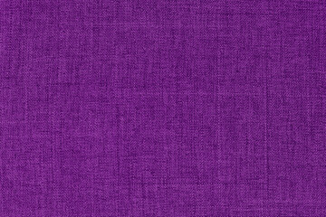 Purple linen fabric cloth texture background, seamless pattern of natural textile.