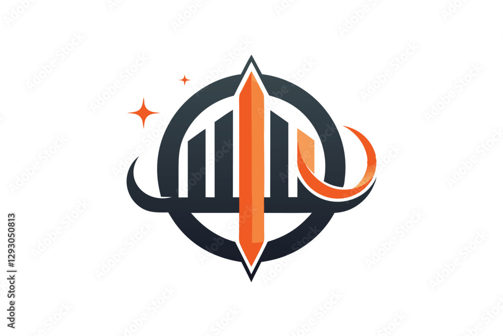 Poster the design features an innovative logo using typography with striking shapes and a bold color palett