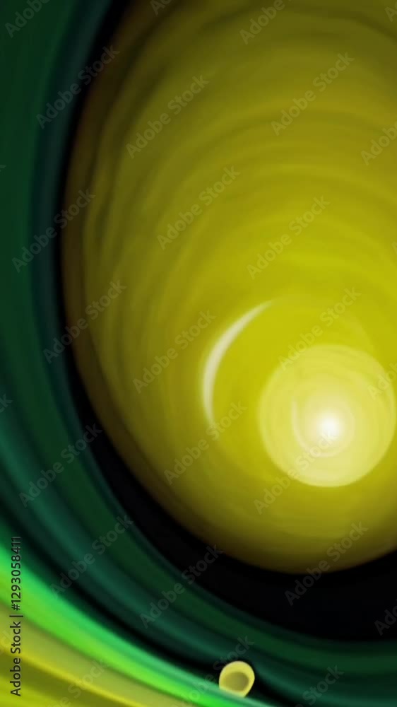 Poster vivid color fluid dynamics: mesmerizing swirl transition in abstract motion art