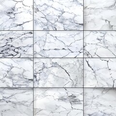 White marble texture with grey veining, ideal for backgrounds and designs.