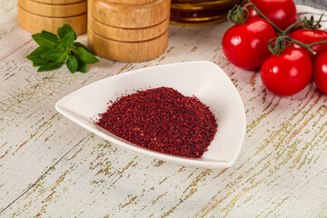 Natural organic Sumah powder for culinary