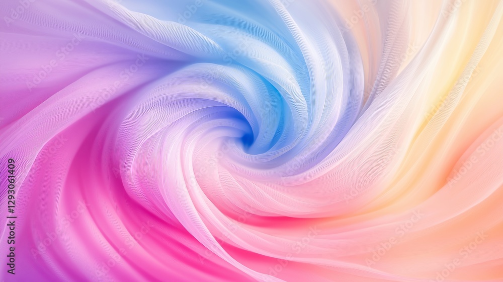 Poster a dreamy gradient background with a swirl of soft pastel colors
