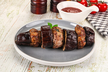 Turkish cuisine - Patlican Kebab with eggplant