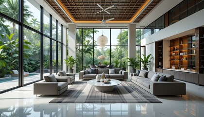 interior of a modern villa