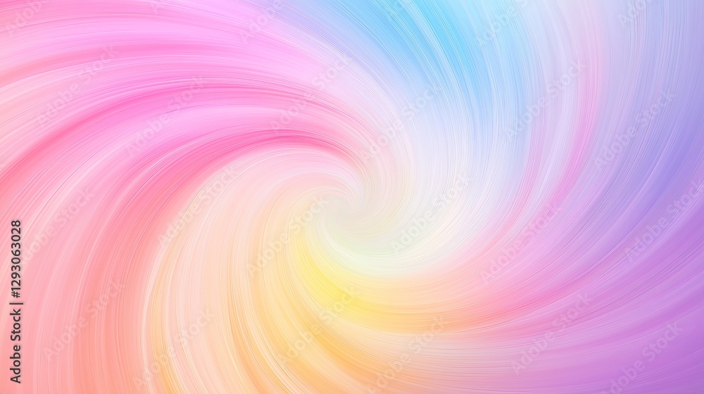 Poster a dreamy gradient background with a swirl of soft pastel colors