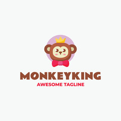 Monkey King Simple Mascot Logo