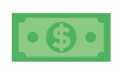 Green dollar bill paper design.