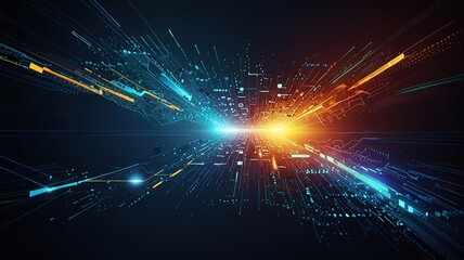 Obraz premium Creative inovative technology background