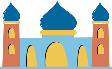 Cute Mosque Illustration