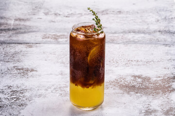 Bumble coffee coctail with orange and espresso