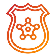 Vector Design Police Badge Icon Style