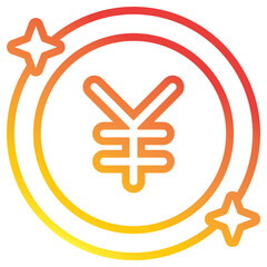 Obraz premium Yen Icon 