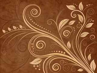abstract floral background with flowers