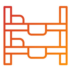 Obraz premium Vector Design Bunk Bed Icon Style