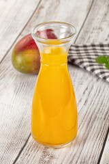 Sweet cold tropical mango juice