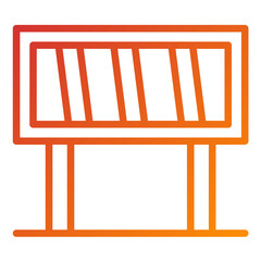 Vector Design Barrier Icon Style