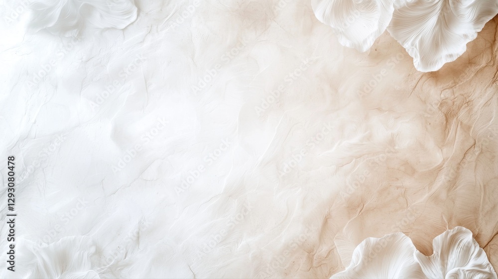 Poster elegant marble texture with soft beige and white patterns, perfect for backgrounds and design projec
