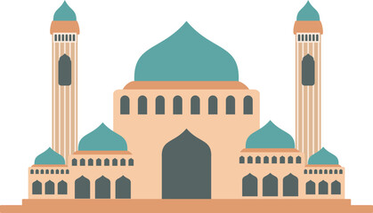 Cute Mosque Illustration