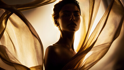 silhouette of a woman
