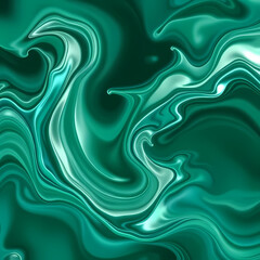 Emerald-green fluid vortex with hypnotic swirls and glossy depth effects &ndash; V&oacute;rtice de fluido verde esmeralda con remolinos hipn&oacute;ticos y efectos de profundidad brillante