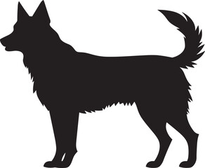 Chinook Silhouette Vector Illustration White Background