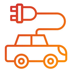 Vector Design Electric Car Icon Style