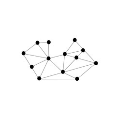 polygonal mosaic line pattern
