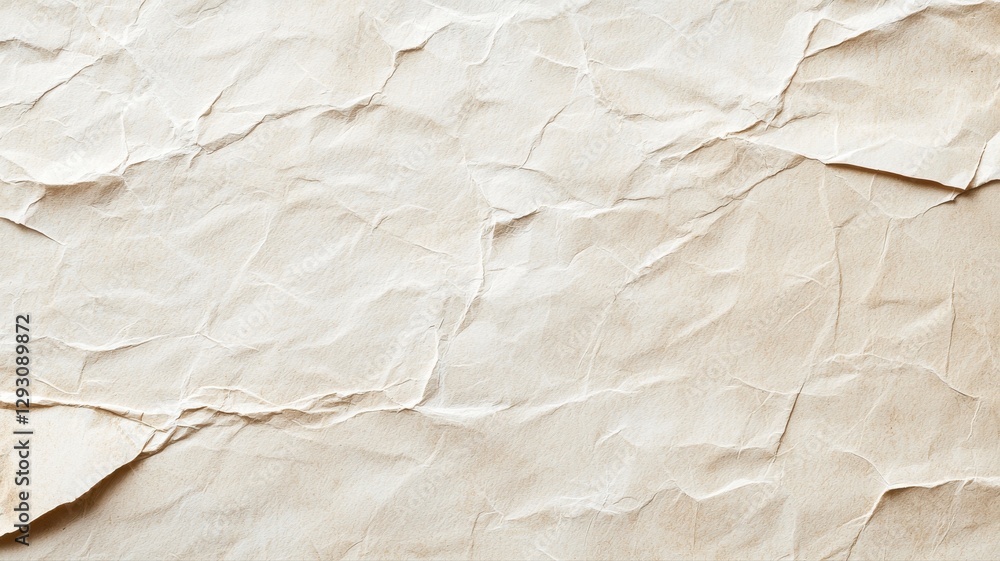 Aufkleber high-resolution image of textured crumpled paper with natural fibers, perfect for backgrounds and de