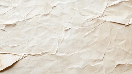 High-resolution image of textured crumpled paper with natural fibers, perfect for backgrounds and design projects.