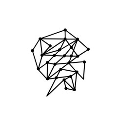 Fototapeta premium polygonal mosaic line pattern