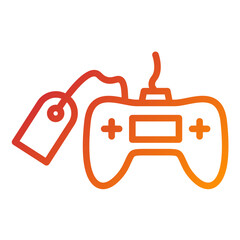 Vector Design Gamepad Sale Icon Style