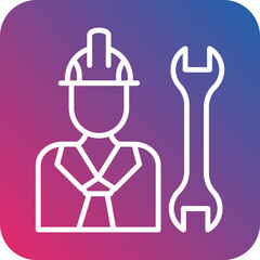 Construction Worker icon style