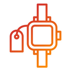 Vector Design Wristwatch Sale Icon Style