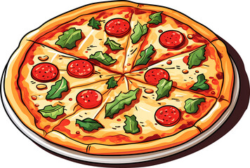 Pizza illustrations