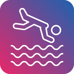Cliff Diving icon style